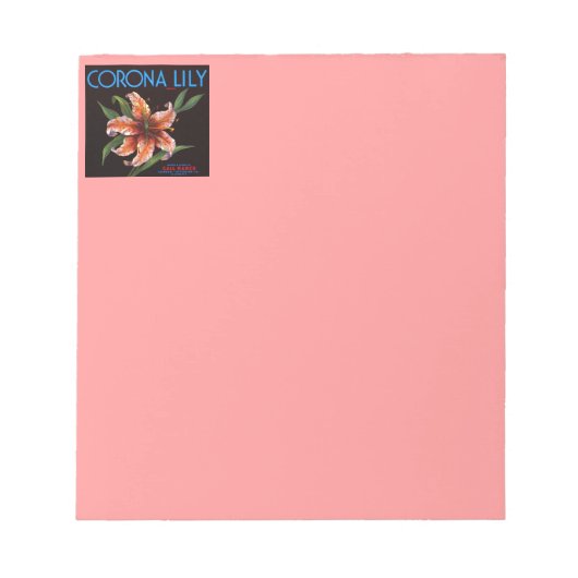 Bloc-note Corona Lily (Devant)