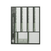 Bloc-note Corps Madness Personal Trainer Workpad (Tourné)