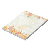 Bloc-note Correctif Citrouille aquarelle (Tourné)