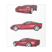 Bloc-note Corvette : Finition de pomme de bonbons (Devant)