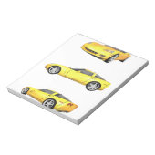 Bloc-note Corvette jaune : (Tourné)