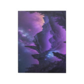 Bloc-note Cosmic Galaxy Night Sky Purple Sci-Fi Spiral (Tourné)