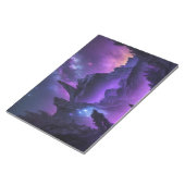 Bloc-note Cosmic Galaxy Night Sky Purple Sci-Fi Spiral (Incliné)
