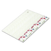 Bloc-note Cosmos rose Aquarelle Fleurs de miel Abeilles de m (Incliné)