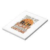 Bloc-note Costume de menuiserie effrayant Halloween Design V (Tourné)