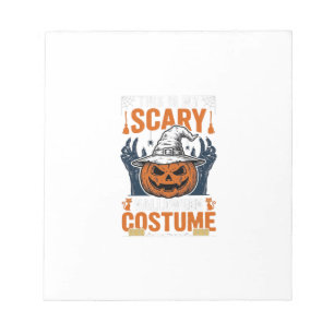 Bloc-note Costume d'Halloween effrayant Chapeau de sorcière 