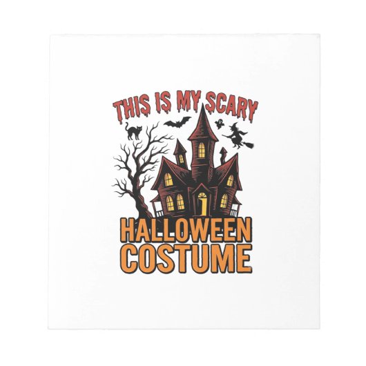 Bloc-note Costume Halloween effrayant Maison hantée Vintage  (Devant)