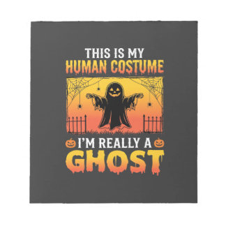 Bloc-note Costume Humain Halloween Fantôme Vintage