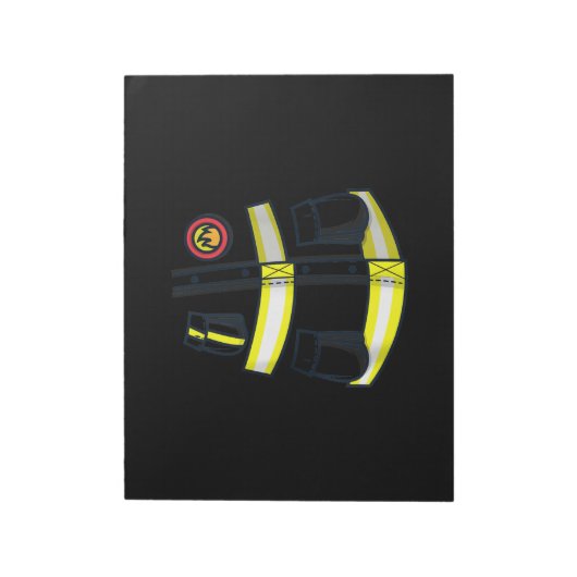 Bloc-note Costume pompier Halloween (Tourné)