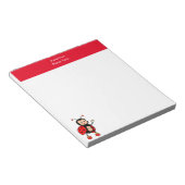 Bloc-note Cote Ladybug et en-tête rouge simple (Incliné)