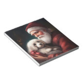 Bloc-note Coton De Tulear Avec Noël Du Père Noël (Incliné)