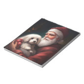 Bloc-note Coton De Tulear Avec Noël Du Père Noël (Tourné)