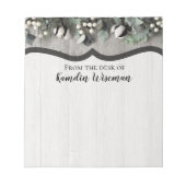 Bloc-note coton Notepad personnalisé plante berries laine de (Devant)