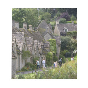 Bloc-note cottages en pierre de Cotswold dans le village de