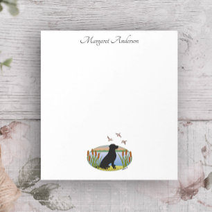 Bloc-note Coucher de soleil de chien d'oiseau du Labrador no