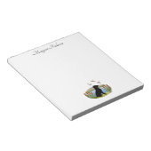 Bloc-note Coucher de soleil de chien d'oiseau du Labrador no (Incliné)