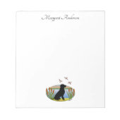 Bloc-note Coucher de soleil de chien d'oiseau du Labrador no (Devant)