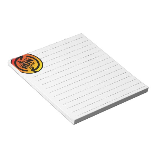 Bloc-note Coucher de soleil Manger Courir de sommeil Répéter (Incliné)