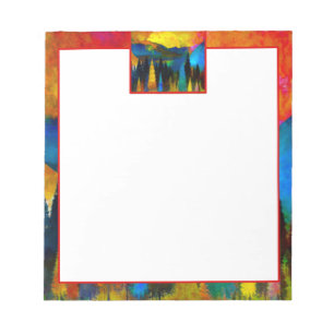 Bloc-note Coucher de soleil sur la montagne