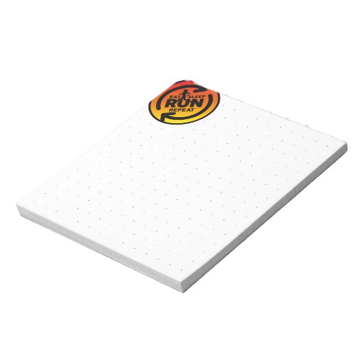 Bloc-note Coucher du soleil Manger Courir du sommeil Pistes  (Tourné)