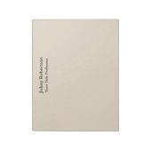 Bloc-note Couleur amande Plain élégant professionnel moderne (Tourné)