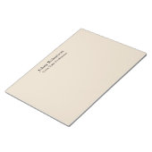 Bloc-note Couleur amande Plain élégant professionnel moderne (Incliné)