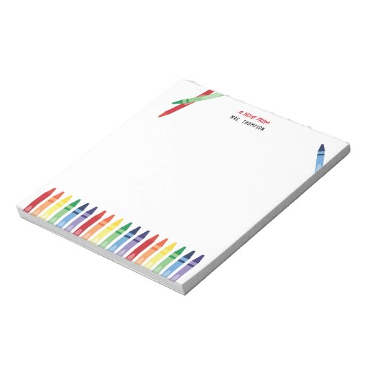 Bloc-note Couleur Arc-en-ciel Crayons mignon Appréciation de (Tourné)