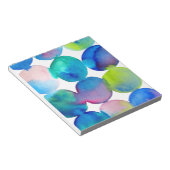 Bloc-note Couleur cool bleu aquarelle art abstrait (Incliné)