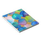 Bloc-note Couleur cool bleu aquarelle art abstrait (Incliné)