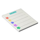 Bloc-note Couleur Cute personnalisée Twinkle Little Star (Incliné)