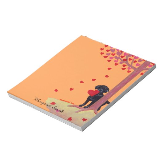 Bloc-note Couleur d'automne Noir Labrador (Tourné)