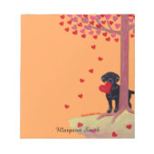 Bloc-note Couleur d'automne Noir Labrador (Devant)