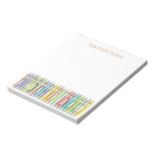 Bloc-note Couleur de l'école Crayons Notes de l'enseignant (Tourné)