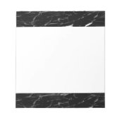 Bloc-note Couleur de marbre noir (Devant)