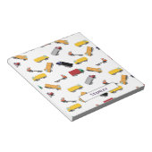 Bloc-note Couleur d'eau jaune foncé Cute Camion personnalisé (Incliné)