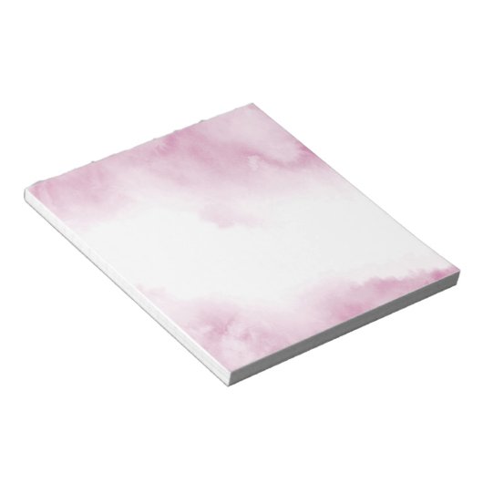 Bloc-note Couleur d'eau rose Abstrait (Incliné)