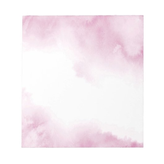 Bloc-note Couleur d'eau rose Abstrait (Devant)