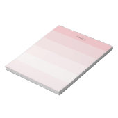 Bloc-note Couleur d'eau rose ombre moderne (Tourné)