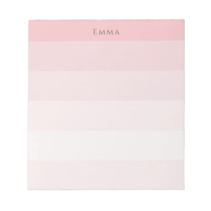 Bloc-note Couleur d'eau rose ombre moderne