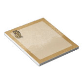 Bloc-note Couleur du symbole de hibou (Incliné)