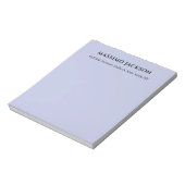 Bloc-note Couleur lilas professionnelle design moderne minim (Tourné)
