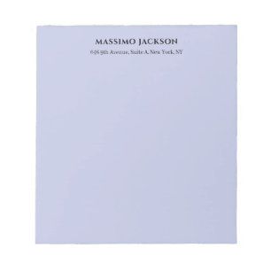 Bloc-note Couleur lilas professionnelle design moderne minim