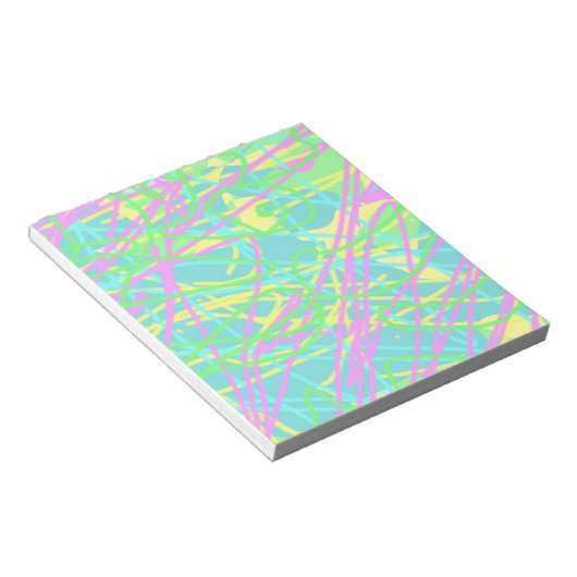 Bloc-note Couleur Mes rêves Scribble Motif Artsy Expressif (Incliné)