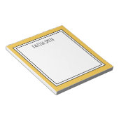 Bloc-note Couleur modifiable blanc jaune personnalisé (Incliné)