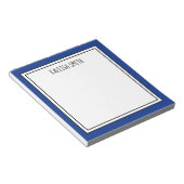 Bloc-note Couleur modifiable en bleu bleu royal personnalisé (Incliné)