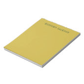 Bloc-note Couleur Or Minimaliste Moderne Plain  (Tourné)