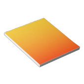 Bloc-note Couleur Orange Jaune (Incliné)