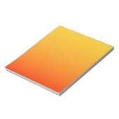 Bloc-note Couleur Orange Jaune (Tourné)