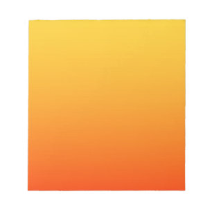 Bloc-note Couleur Orange Jaune