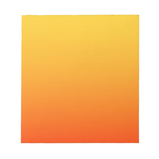 Bloc-note Couleur Orange Jaune (Devant)